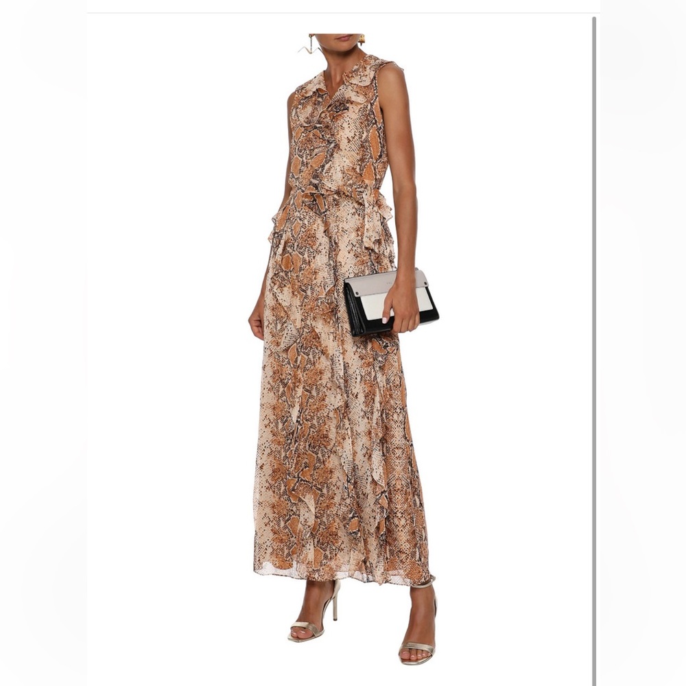 Diane Von Furstenberg Lacey Ruffled Wrap Dress, US8, NWT